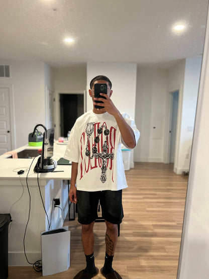 Heavyweight drop shoulder T